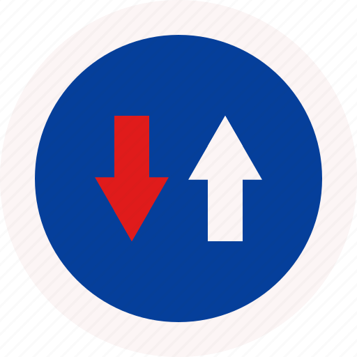 Advantage, drive, road, sign icon - Download on Iconfinder