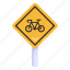 traffic sign, road sign, traffic board, road post, cycle route 