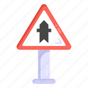traffic sign, road sign, traffic board, road post, straight arrowhead 