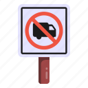 traffic sign, road sign, traffic board, road post, no truck 