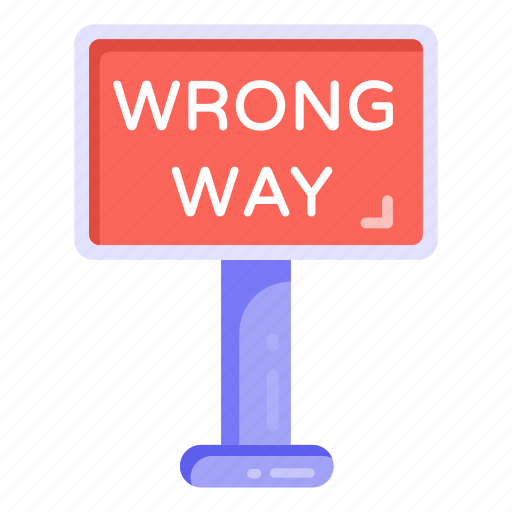 Traffic sign, road sign, traffic board, road post, wrong way icon - Download on Iconfinder