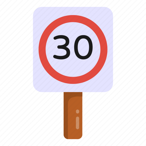 Traffic sign, road sign, traffic board, road post, speed signage board icon - Download on Iconfinder