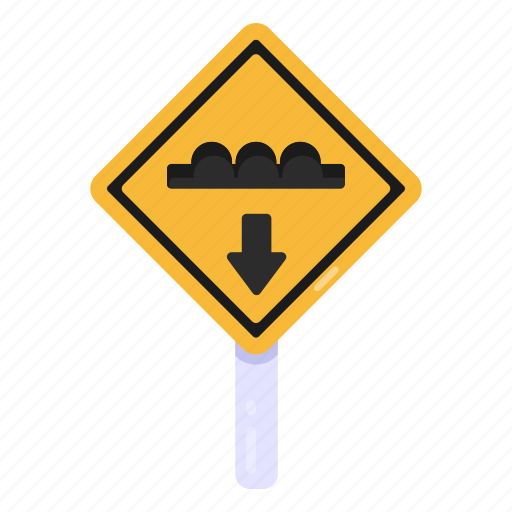 Dangerous wave road, road sign, traffic board, road post, bumpy road icon - Download on Iconfinder
