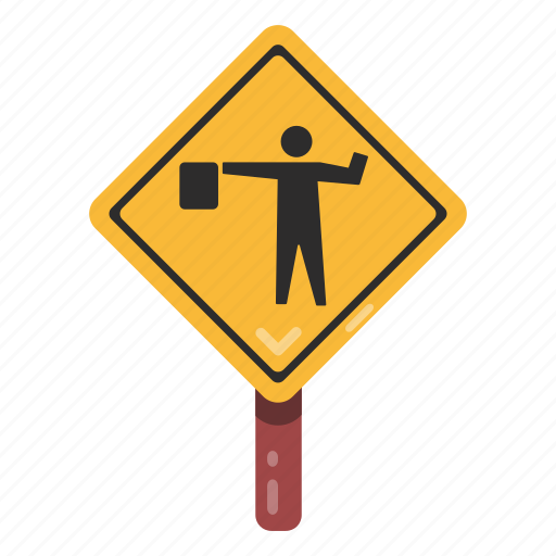 Traffic sign, road sign, traffic board, road post, traffic warden signage icon - Download on Iconfinder