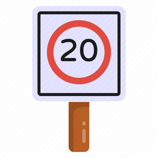 Traffic sign, road sign, traffic board, road post, speed board icon - Download on Iconfinder