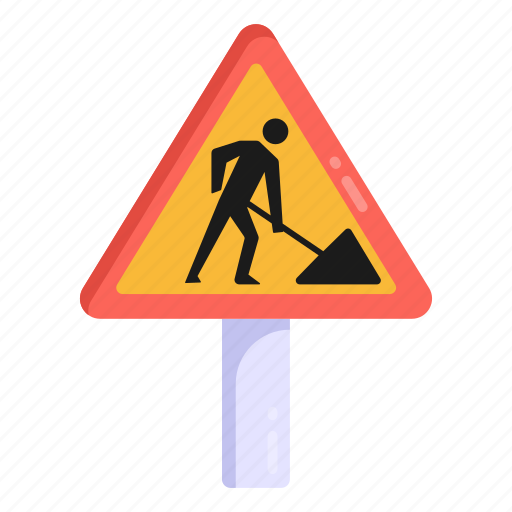 Traffic sign, road sign, labor work, road post, under construction icon - Download on Iconfinder