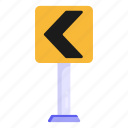 traffic sign, road sign, traffic board, go left way, driving sign 