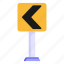 traffic sign, road sign, traffic board, go left way, driving sign 