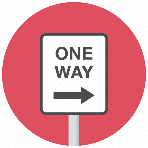 One way, right, traffic sign icon - Download on Iconfinder
