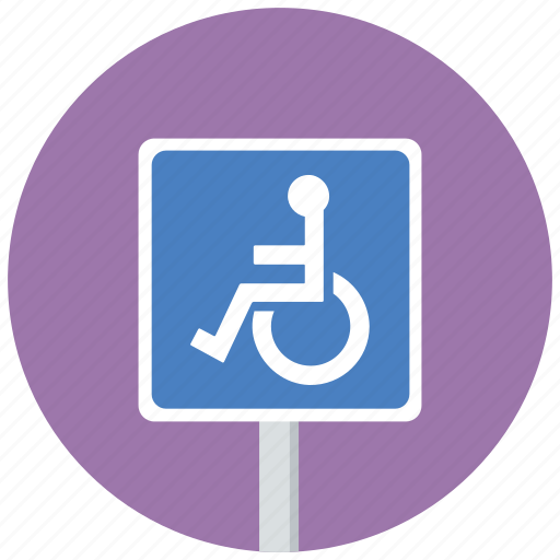 Disabled, disabled parking, parking, sign, toilet, traffic sign icon - Download on Iconfinder