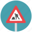 construction, construction ahead, road works, road works ahead, traffic sign, warning sign 