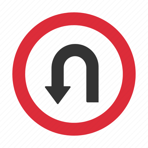 Traffic sign, u turn, warning, warning sign icon - Download on Iconfinder