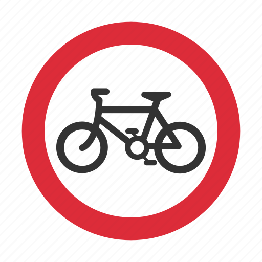 Bicycle, bike, traffic sign, warning, warning sign icon - Download on Iconfinder