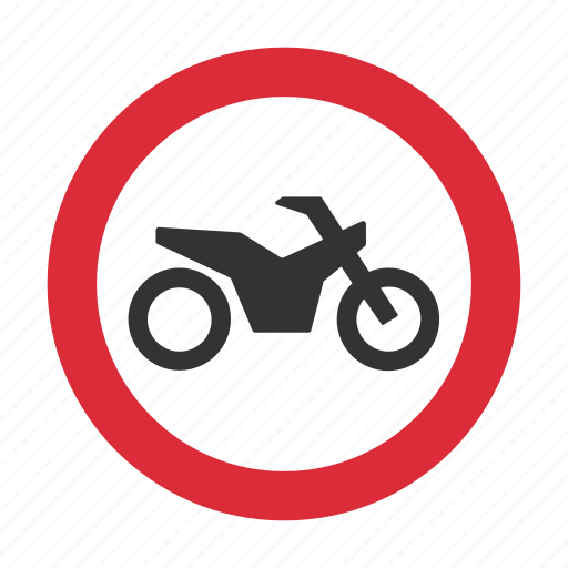 Motorcycle, traffic sign, warning, warning sign icon - Download on Iconfinder