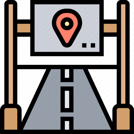 Guidepost, direction, distance, street, navigation icon - Download on Iconfinder