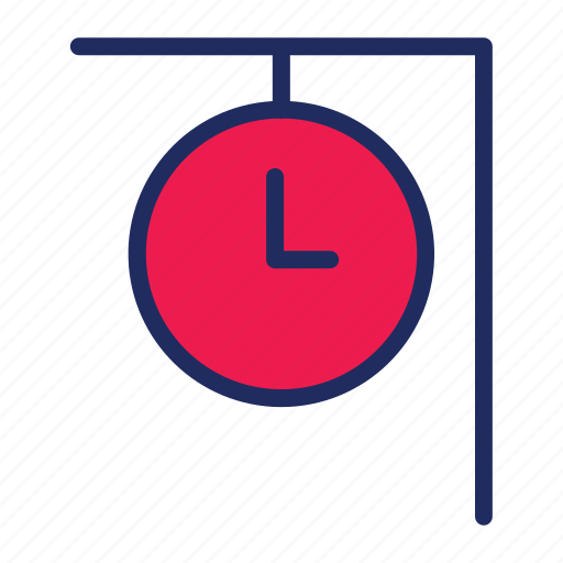 Clock, clock station, train, transportation icon - Download on Iconfinder