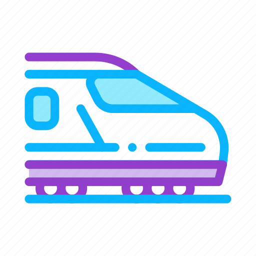 Electric, electrical, passenger, rail, station, train, transport icon - Download on Iconfinder