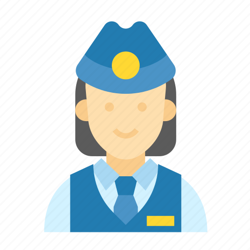 Conductor, user, public transport, worker, train, subway, woman icon - Download on Iconfinder