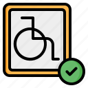 accesibility, disabled, sign, handicap, signaling, wheelchair, disability