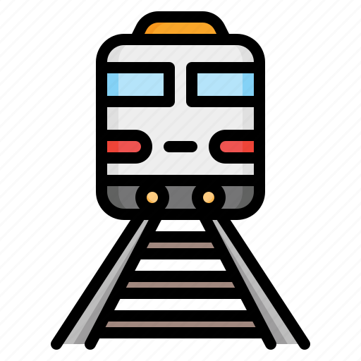 Train, railway, transport, transportation, station, street, rails icon - Download on Iconfinder