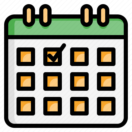 Check, calendar, date, schedule, time, and, planning icon - Download on Iconfinder