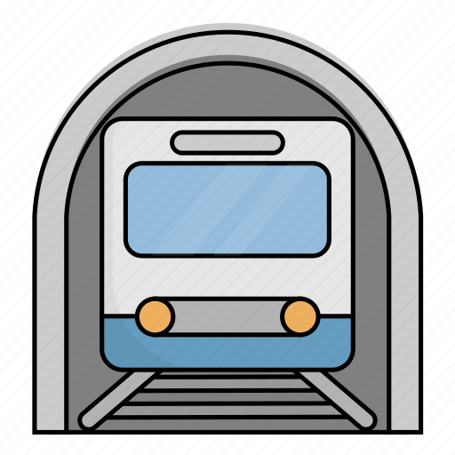 Station, train, tunnel icon - Download on Iconfinder
