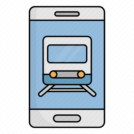 Online, ticket, train, smartphone, station icon - Download on Iconfinder