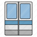door, station, train