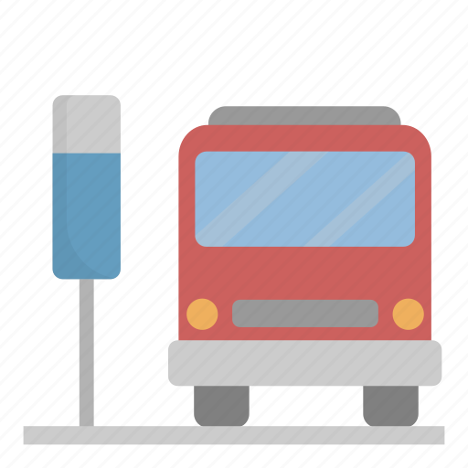 Train, station, bus stop, bus, transport icon - Download on Iconfinder