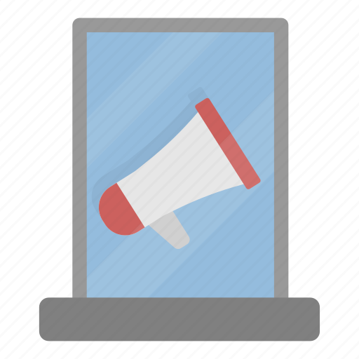 Advertising, train, megaphone, station icon - Download on Iconfinder