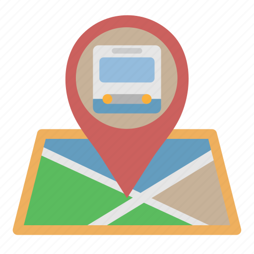 Train, coordinate, station, map icon - Download on Iconfinder