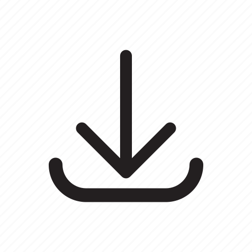 Arrow, down, download, technology, transfers icon - Download on Iconfinder