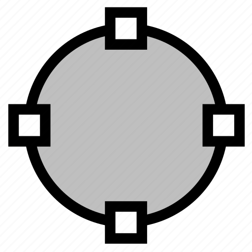 Circle, spline, transform, vector icon - Download on Iconfinder