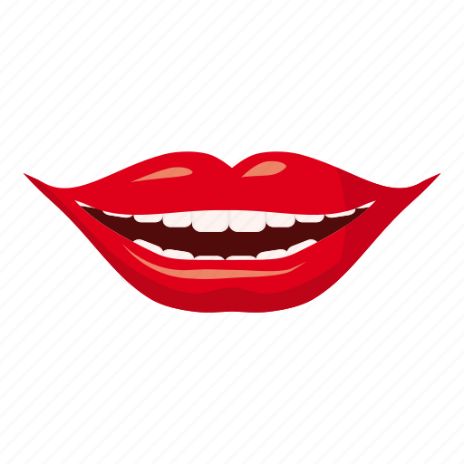 Attractive, beautiful, beauty, bright, cartoon, cosmetic, lip icon - Download on Iconfinder