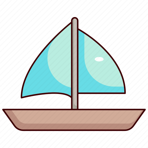 Vehicle, logistic, transportation, transport, boat, sailboat, traffic icon - Download on Iconfinder