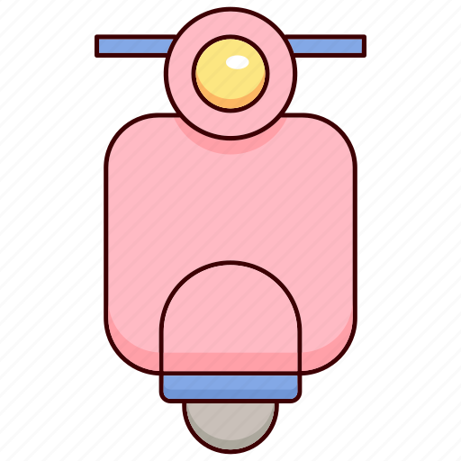 Vehicle, moped, transportation, transport, scooter, logistic, traffic icon - Download on Iconfinder