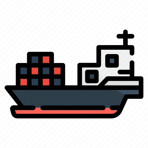 Ship, cargo, transport, vehicle, transportation, boat icon - Download on Iconfinder