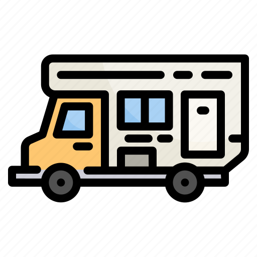Van, camper, car, travel, camping, vehicle, transport icon - Download on Iconfinder