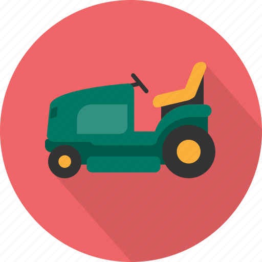 Car, grass, lawnmower, lawnmower car, mower, nature, transport icon - Download on Iconfinder