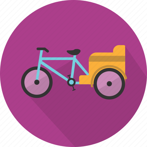 Pedicab, tourism, traditional, transport, tricycle, vehicle, vintage icon - Download on Iconfinder