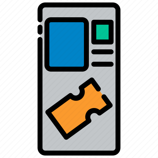 Transport, bus, public, vehicle, object, ticket machine, transportation icon - Download on Iconfinder