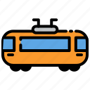 transport, bus, public, vehicle, object, train, station