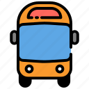 transport, bus, public, vehicle, object, car, school