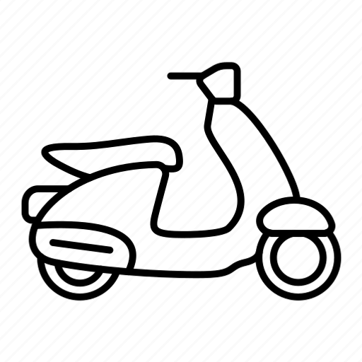Scooter, motorcycle, motorbike, courier, vespa, delivery icon - Download on Iconfinder
