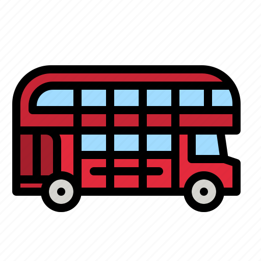 Bus, double, decker, tourism, transportation icon - Download on Iconfinder
