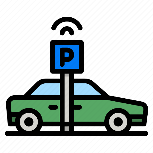 Parking, bicycle, car, transport, pickup icon - Download on Iconfinder