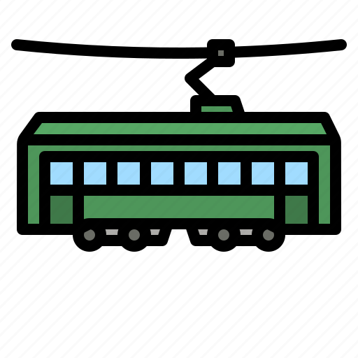 Tram, transportation, public, transport, automobile icon - Download on Iconfinder