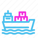 ship, boat, sea, logistic, transport, transportation