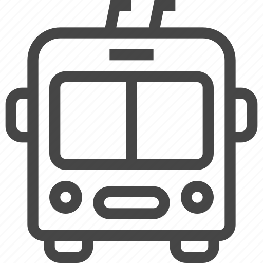 Transport, bus, trolleybus, electric, trolley, vehicle icon - Download on Iconfinder