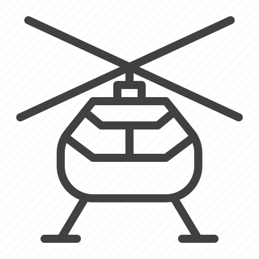 Helicopter, front, military icon - Download on Iconfinder